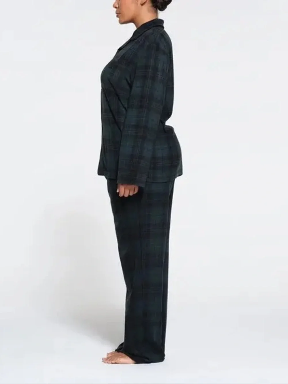SKIMS Flannel Sleep Set – Cypress Plaid – Size XL – NWT